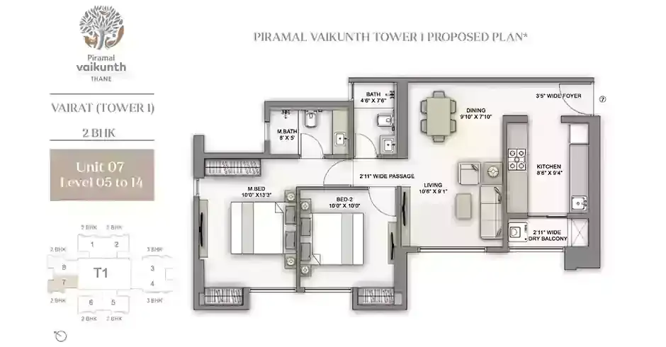 Piramal Realty Balkum Floor Plans
